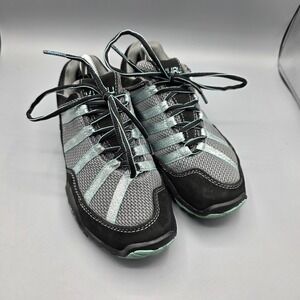 Kuru Chicane Shoes Womens 6 Gray Green Suede Sneaker Hiking Comfort Walking